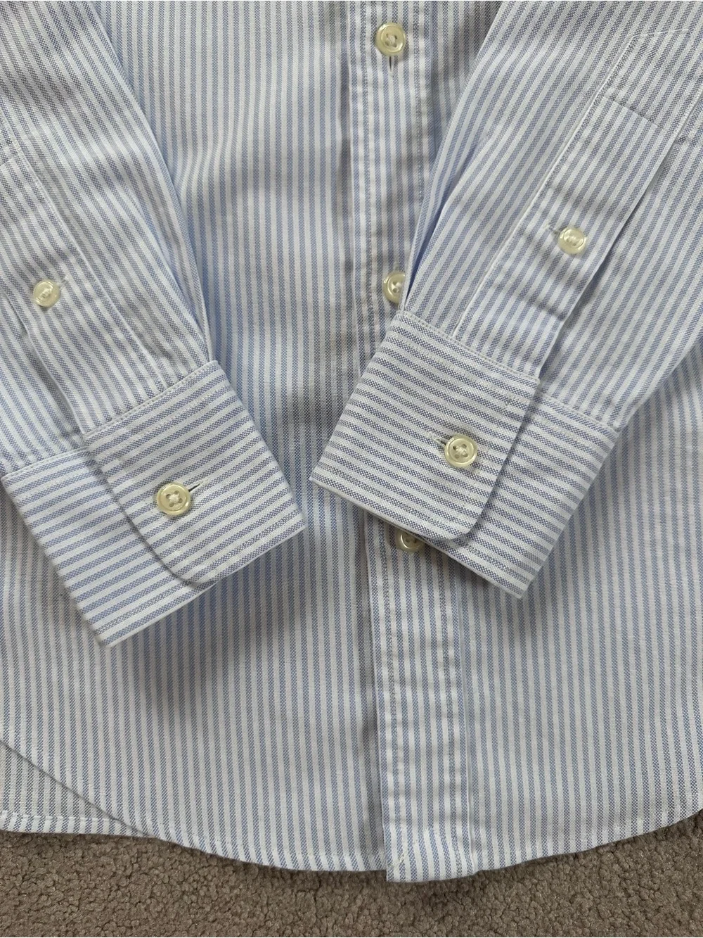 Ralph Lauren Blue University
Stripe Oxford Long Sleeve Shirt Women's Size 2 - Picture 9 of 12